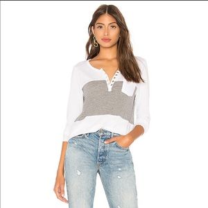 Chaser Brand Blocked Jersey Henley